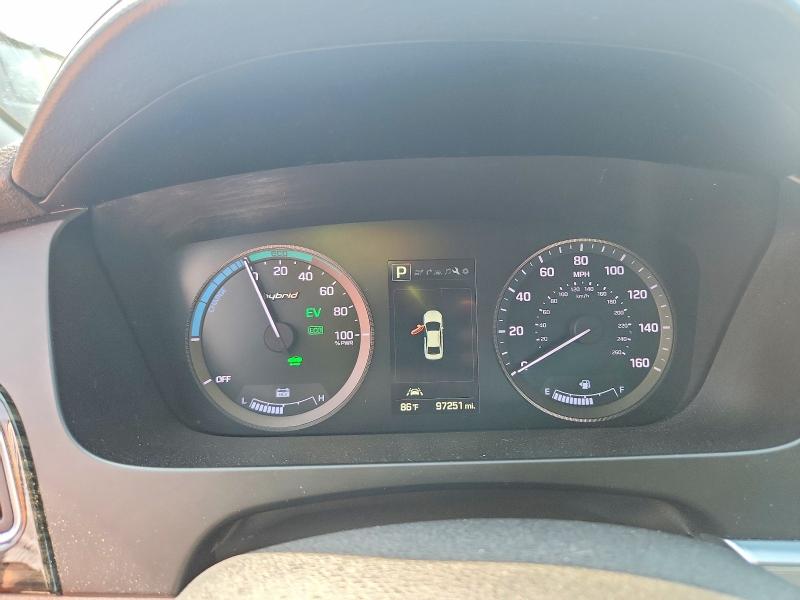 2016 Hyundai Sonata VIN KMHE34L13GA017867 COPART salvage auction — FRONT END, Ma - Cert Of Title-Reconstrctd Coll, sold $1,600 on 2026-08-02 (photo 9)