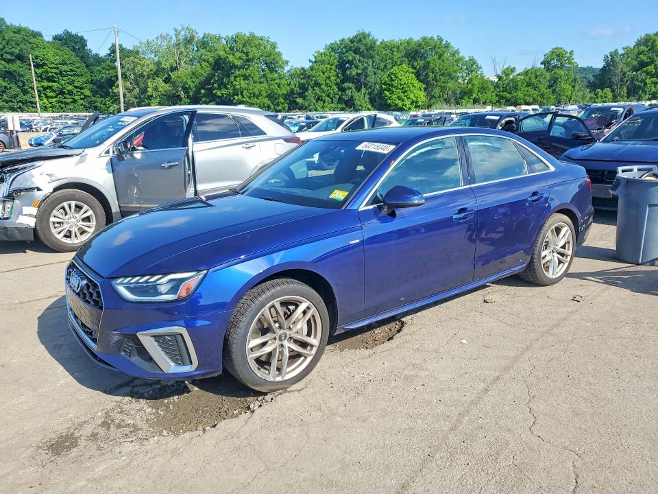 2021 Audi A4 VIN WAUEAAF41MN005863 COPART salvage auction — SIDE, Ny - Mv-907A Salvage Certificate, sold $400 on 2026-07-21 (photo 1)
