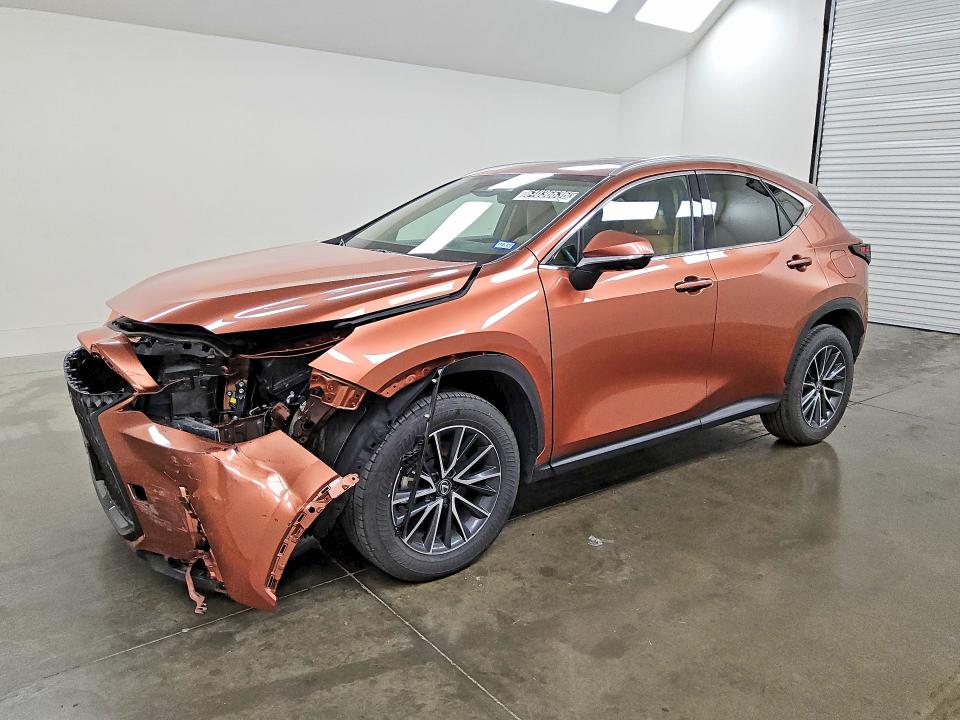 2025 Lexus Nx 350h VIN 2T2GKCEZ2SC049786 COPART salvage auction — FRONT END, TX - CERTIFICATE OF TITLE, sold $22,750 on 2026-07-30 (photo 1)