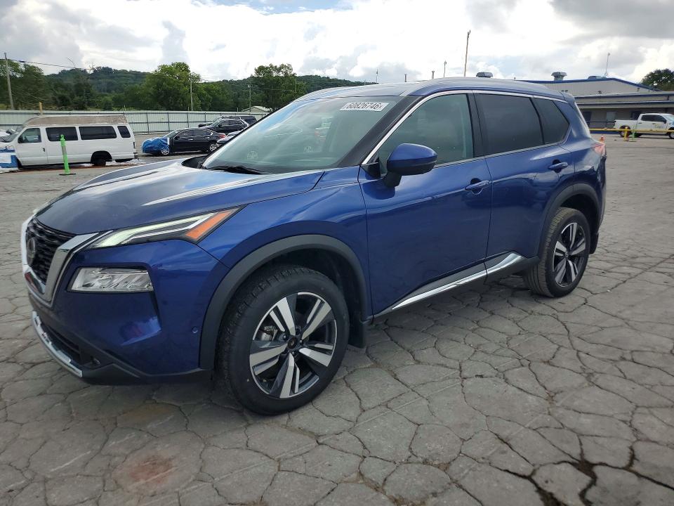 2021 Nissan Rogue VIN JN8AT3DD9MW320046 COPART salvage auction — SIDE, CO - CERTIFICATE OF TITLE, sold $7,700 on 2026-07-20 (photo 1)