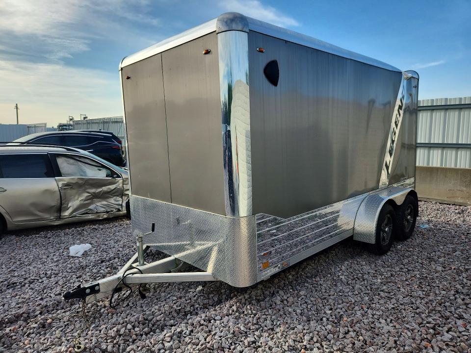 2023 Legend manufacturing Enclosed trailer VIN 5WMBE1425P1000416 COPART salvage auction — ROOF, WI - CERT OF TITLE-SALVAGE VEHICLE, sold $15 on 2026-07-27 (photo 1)