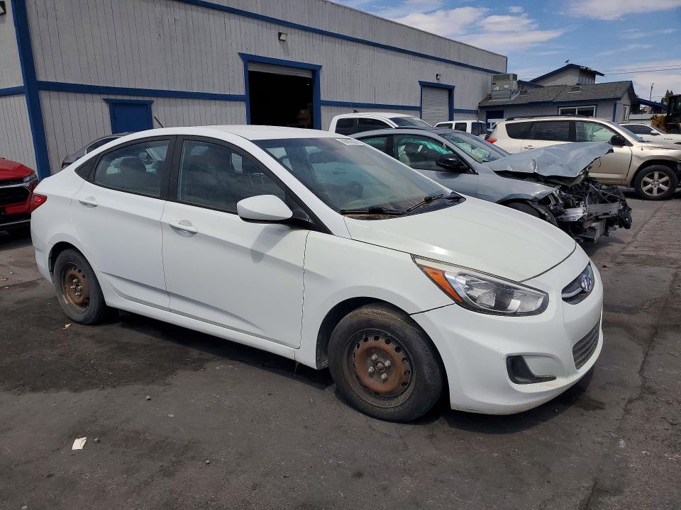 2017 Hyundai Accent VIN KMHCT4AE9HU200204 COPART salvage auction — VANDALISM, NV - CERTIFICATE OF TITLE, sold $450 on 2026-07-27 (photo 4)