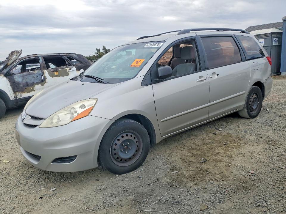2010 Toyota Sienna VIN 5TDKK4CCXAS316553 COPART salvage auction — REAR END, CA - SALVAGE CERTIFICATE, sold $15 on 2026-07-28 (photo 1)