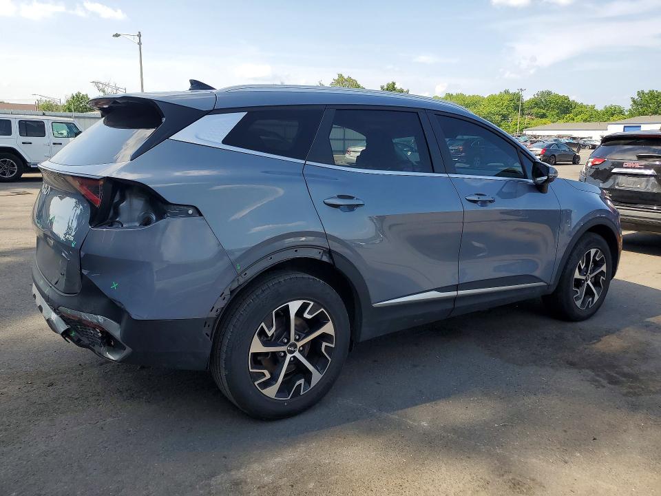 2023 Kia Sportage VIN 5XYK3CAF0PG030981 COPART salvage auction — REAR END, Pa - Certificate Of Salvage, sold $6,500 on 2026-07-28 (photo 3)