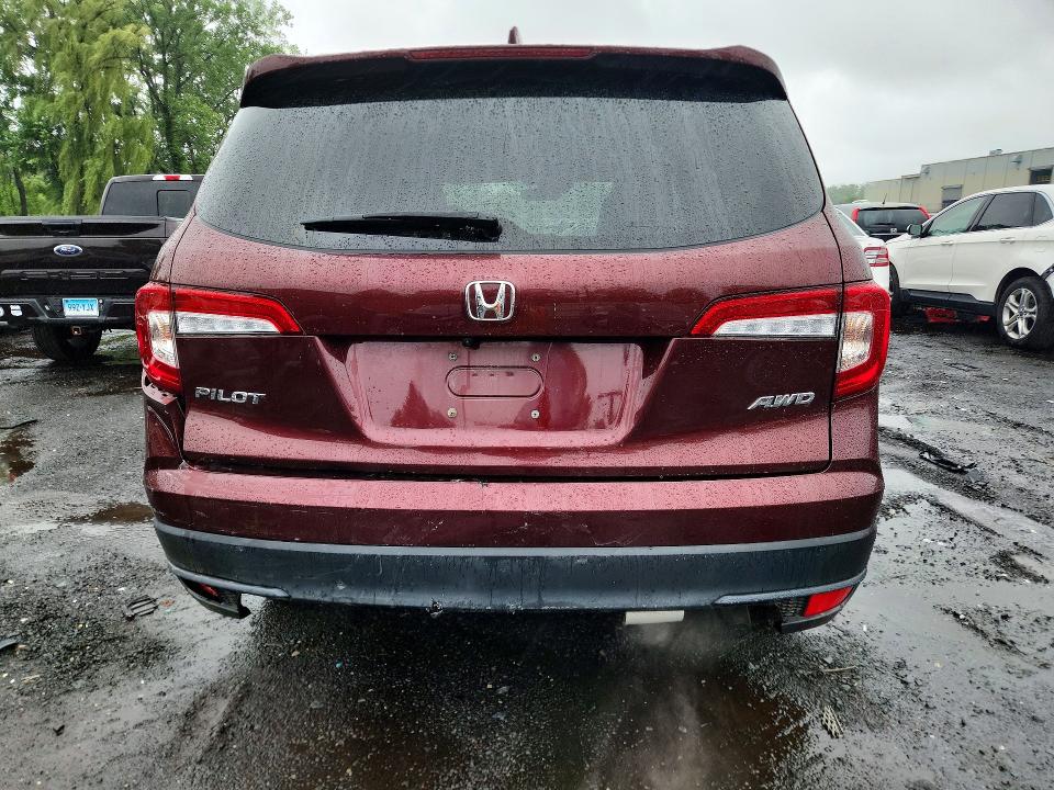 2021 Honda Pilot VIN 5FNYF6H59MB017374 COPART salvage auction — FRONT END, CT - CERT OF TITLE-SALVAGE, sold $8,400 on 2026-07-24 (photo 6)