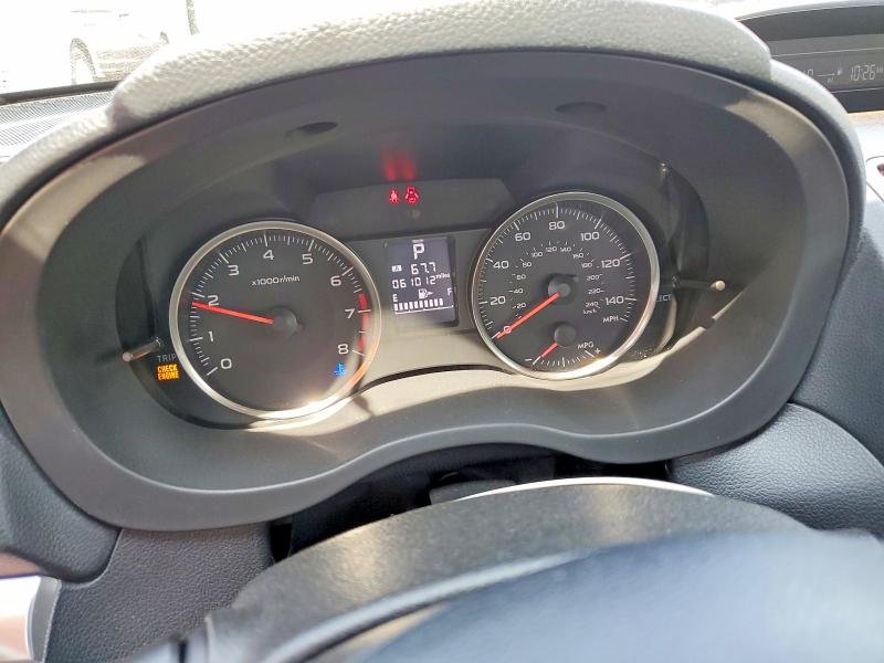 2015 Subaru Impreza VIN JF1GJAK68FH018460 COPART salvage auction — ROOF, Ct - Cert Of Title-Salvage, sold $475 on 2026-07-24 (photo 9)