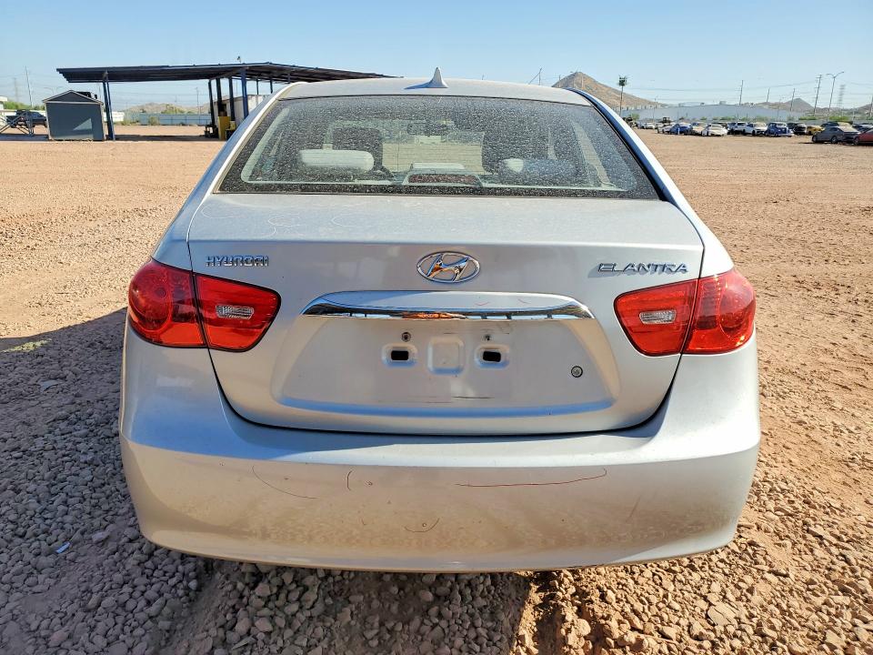 2010 Hyundai Elantra VIN KMHDU4AD8AU070575 COPART salvage auction — FRONT END, AZ - CERT OF TITLE - SALVAGE, sold $900 on 2026-07-16 (photo 6)