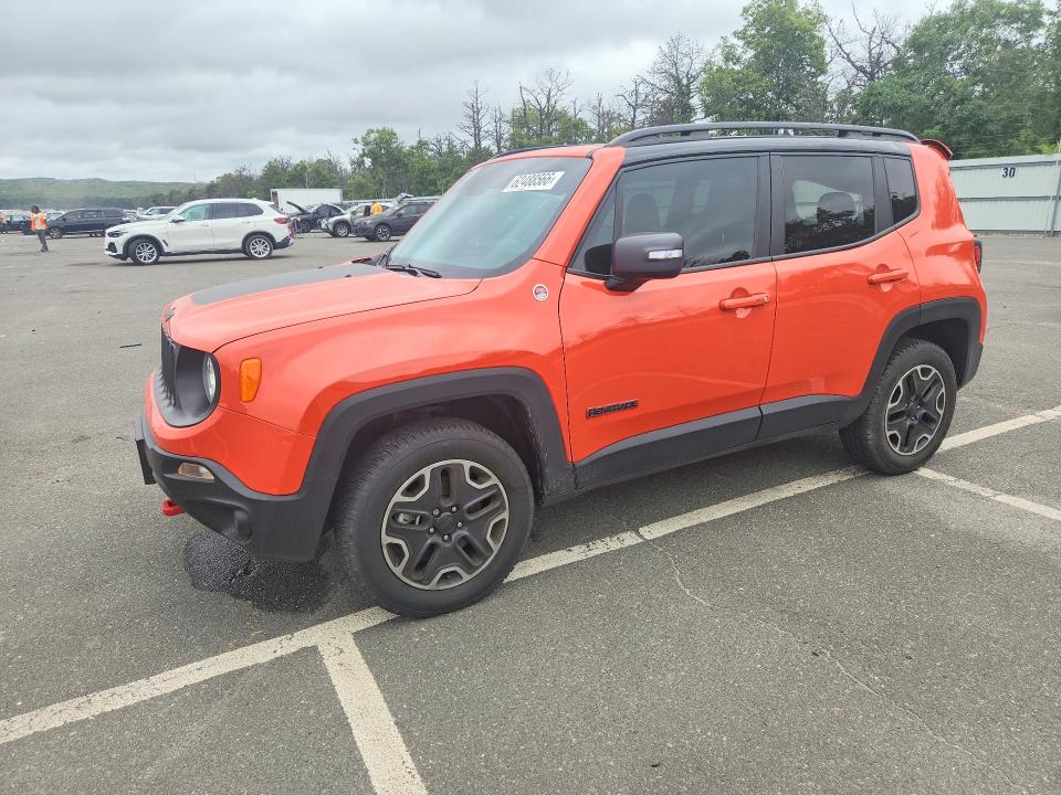 2016 Jeep Renegade VIN ZACCJBCT1GPC97909 COPART salvage auction — REAR END, Ny - Mv-907A Salvage Certificate, sold $3,550 on 2026-08-07 (photo 1)