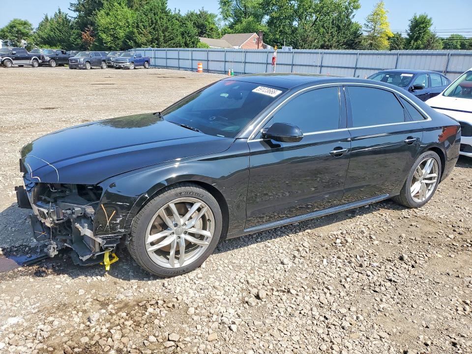 2017 Audi A8 VIN WAU43AFD1HN010394 COPART salvage auction — FRONT END, Md - Cert Of Salvage > 75% Damage, sold $2,000 on 2026-07-27 (photo 1)