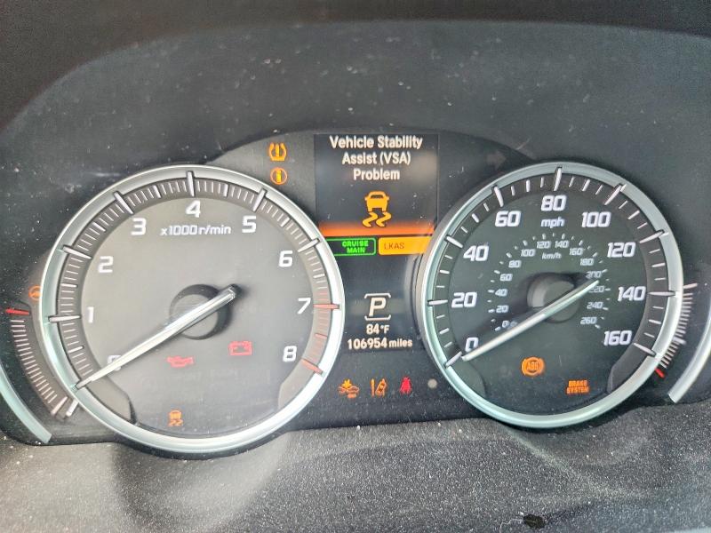 2015 Acura Tlx VIN 19UUB3F50FA001251 COPART salvage auction — MINOR DENT/SCRATCHES, Tx - Certificate Of Title, sold $450 on 2026-07-24 (photo 9)