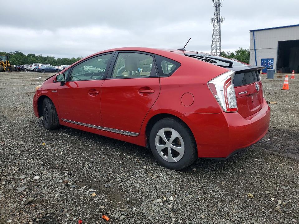 2013 Toyota Prius VIN JTDKN3DU7D1629327 COPART salvage auction — FRONT END, NJ - CERT OF TITLE-SALVAGE (P), sold $1,300 on 2026-07-08 (photo 2)