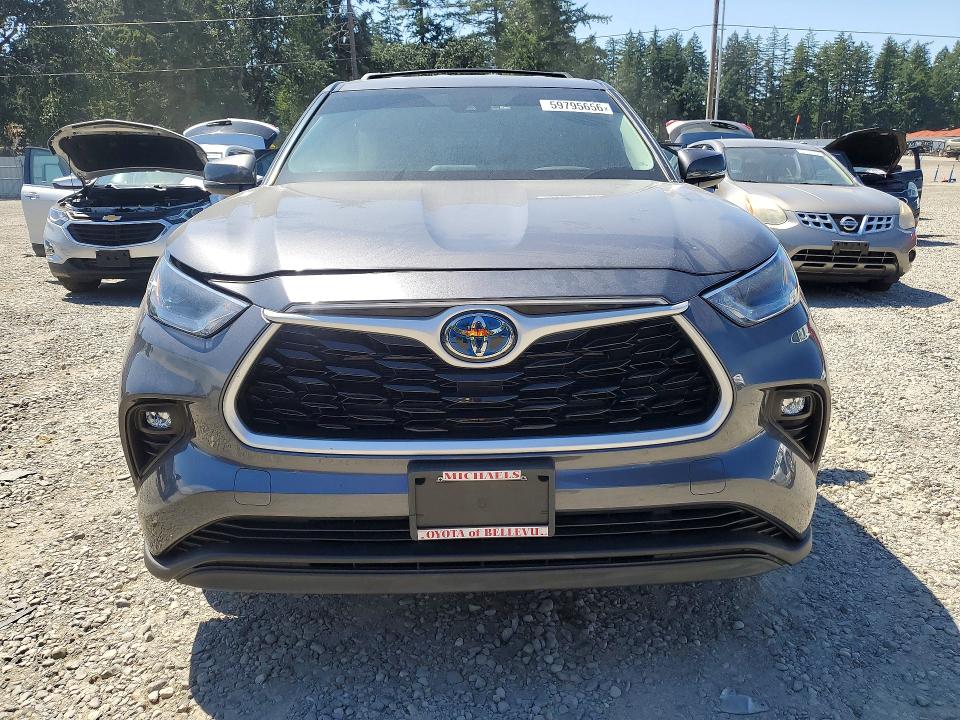 2023 Toyota Highlander VIN 5TDZARAH2PS525632 COPART salvage auction — FRONT END, WA - BILL OF SALE, sold $14,000 on 2026-07-17 (photo 5)