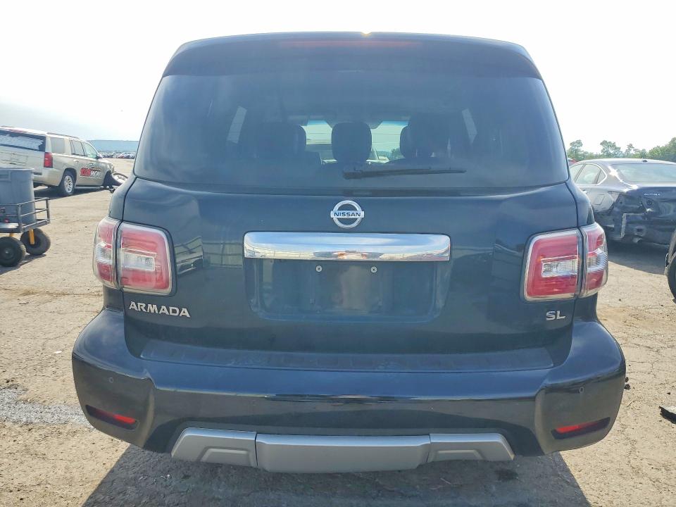 2017 Nissan Armada VIN JN8AY2NCXH9502876 COPART salvage auction — MINOR DENT/SCRATCHES, Pa - Cert Of Title, sold $4,100 on 2026-07-31 (photo 6)