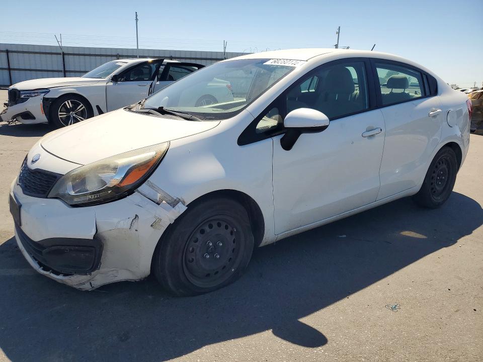 2013 Kia Rio VIN KNADM4A36D6154377 COPART salvage auction — FRONT END, Ca - Salvage Certificate, sold $450 on 2026-07-16 (photo 1)