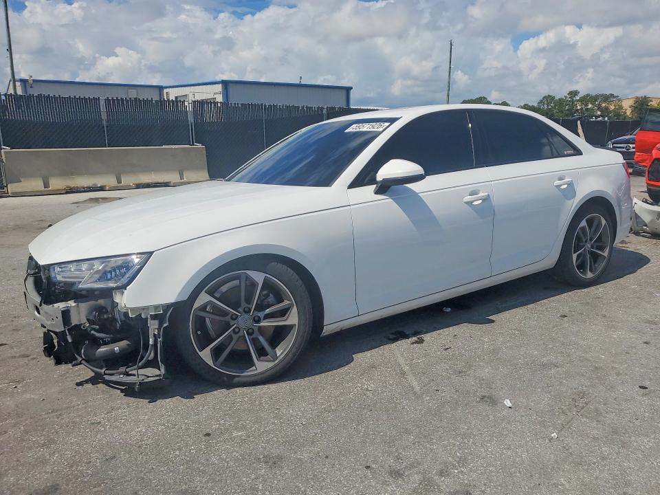 2019 Audi A4 VIN WAUGMAF41KN016942 COPART salvage auction — FRONT END, Fl - Cert Of Title Slvg Rebuildable, sold $3,000 on 2026-07-14 (photo 1)