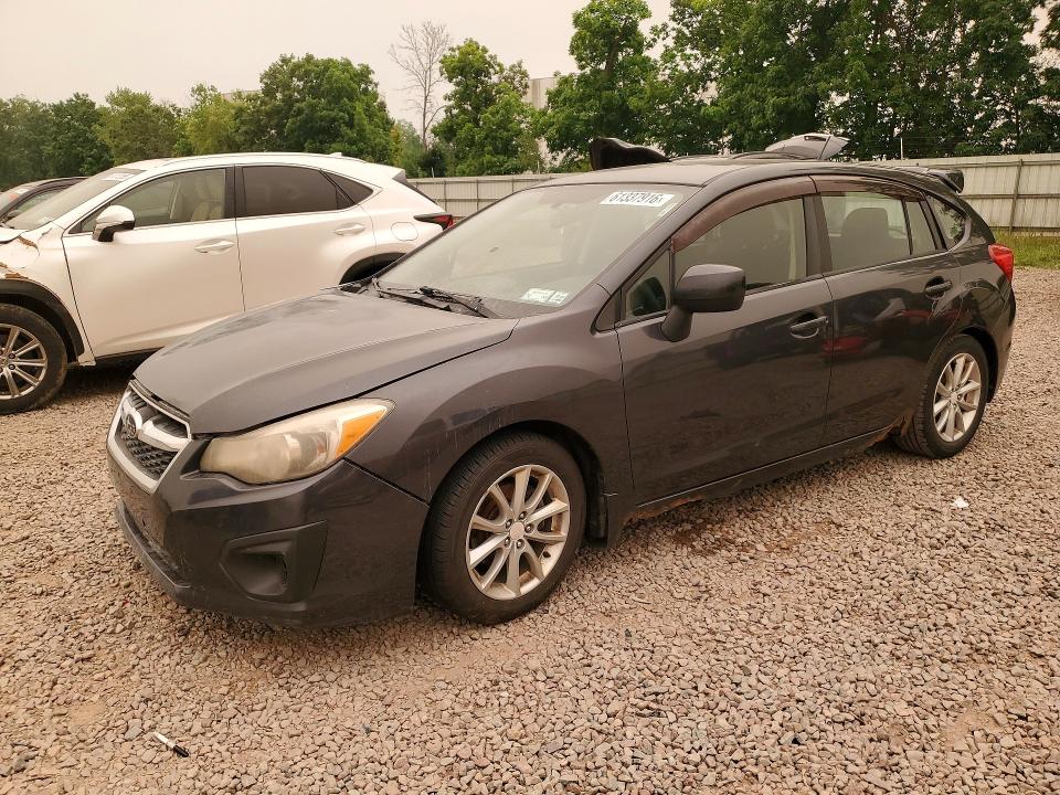 2012 Subaru Impreza VIN JF1GPAC69CH226775 COPART salvage auction — ENGINE BURN, Ny - Mv-907A Salvage Certificate, sold $400 on 2026-07-27 (photo 1)