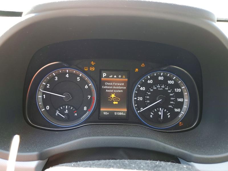 2021 Hyundai Kona VIN KM8K1CAA5MU745948 COPART salvage auction — FRONT END, Ct - Cert Of Title-Salvage, sold $4,000 on 2026-07-31 (photo 9)