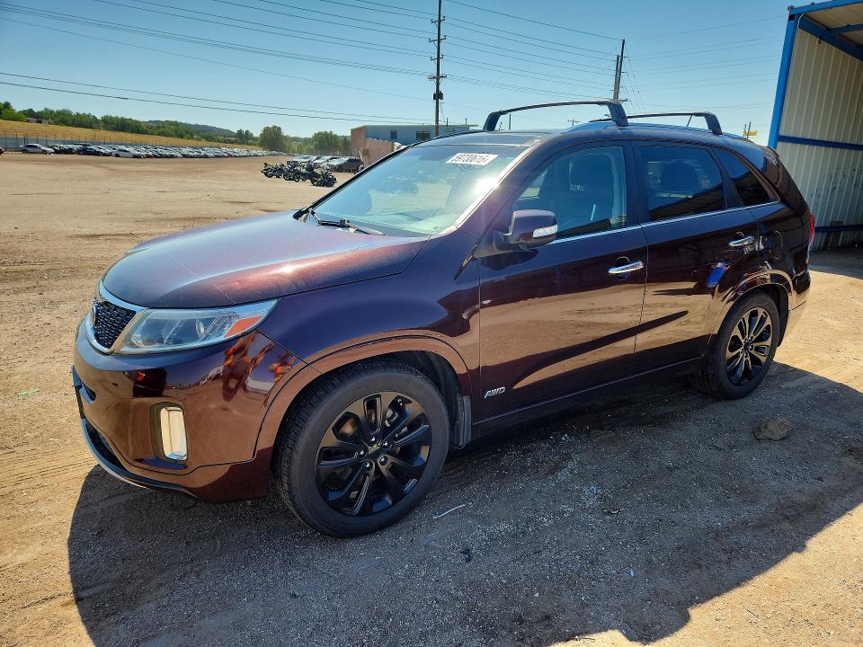 2015 Kia Sorento VIN 5XYKWDA74FG590233 COPART salvage auction — HAIL, Co - Certificate Of Title, sold $275 on 2026-07-29 (photo 1)