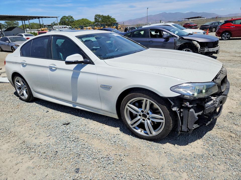 2016 BMW 5er VIN WBA5B1C5XGG553105 COPART salvage auction — FRONT END, Ca - Salvage Certificate, sold $1,600 on 2026-07-28 (photo 4)
