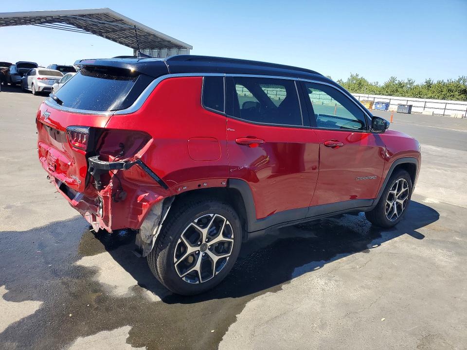 2025 Jeep Compass VIN 3C4NJDCNXST619535 COPART salvage auction — REAR END, IL - CERTIFICATE OF TITLE, sold $350 on 2026-07-27 (photo 3)