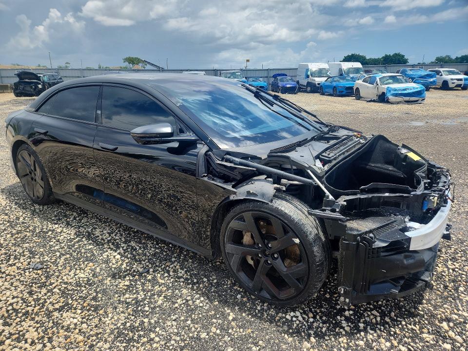 2022 Lucid VIN 50EA1DAA0NA001906 COPART salvage auction — FRONT END, Salvage Title, sold $9,200 on 2026-07-29 (photo 4)