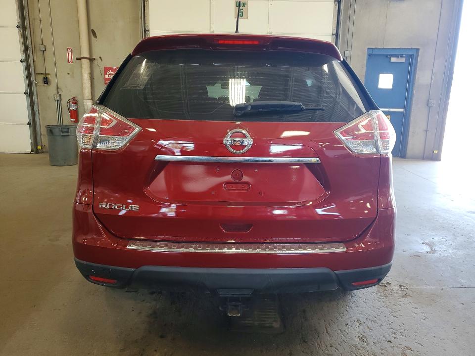 2016 Nissan Rogue VIN KNMAT2MT4GP602414 COPART salvage auction — MINOR DENT/SCRATCHES, Salvage Title, sold $3,050 on 2026-07-21 (photo 6)