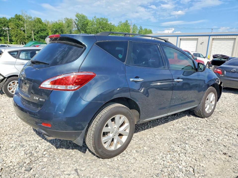 2014 Nissan Murano VIN JN8AZ1MW4EW507409 COPART salvage auction — FRONT END, Ma - Cert Of Title-Reconstrctd Coll, sold $375 on 2026-07-22 (photo 3)