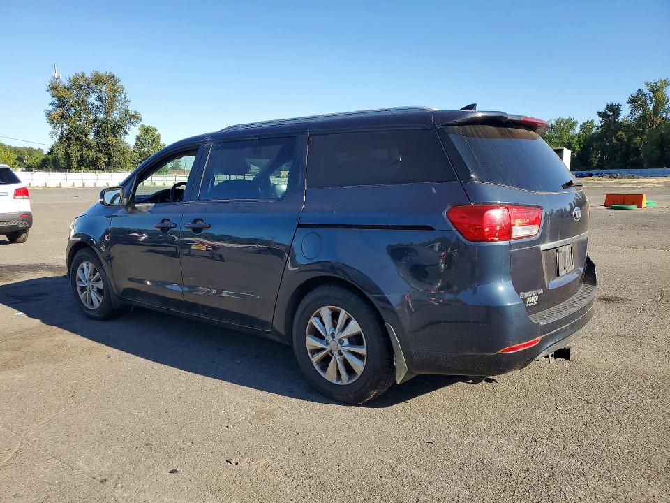 2015 Kia SEDONA VIN KNDMB5C17F6050400 COPART salvage auction — MECHANICAL, Wa - Vehicle Cert Of Ownership-Titl, sold $550 on 2026-07-27 (photo 2)