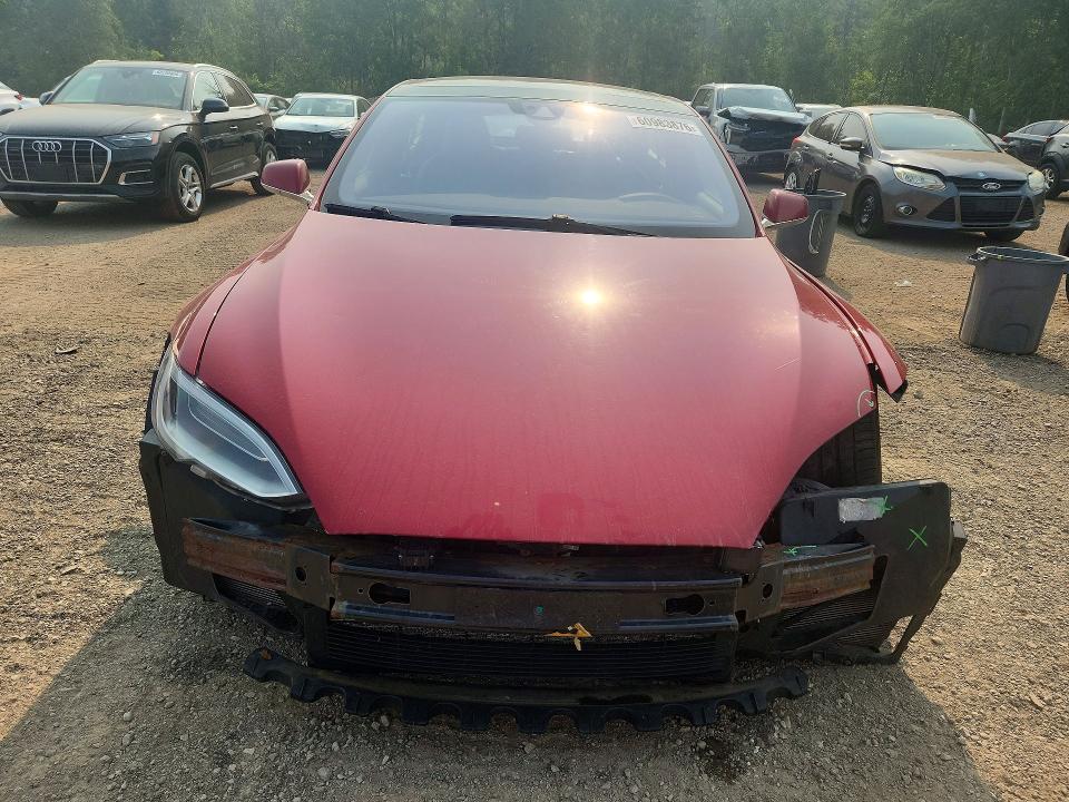 2016 Tesla Model s VIN 5YJSA1E29GF152795 COPART salvage auction — FRONT END, On - Permit Salvage, sold $1,500 on 2026-07-23 (photo 5)