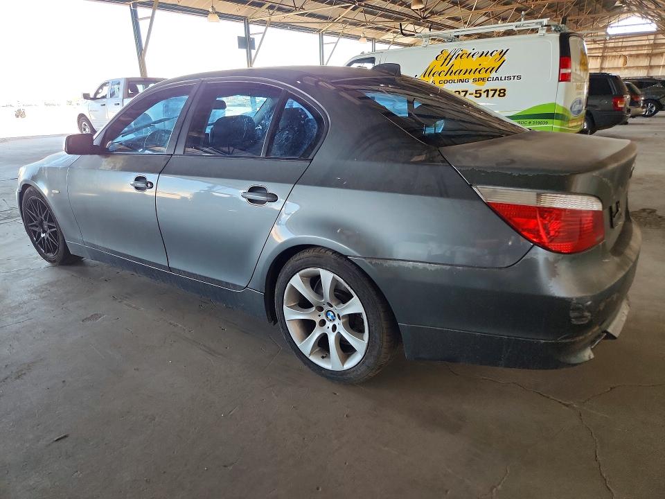 2007 BMW 5 series VIN WBANE53537CY04441 COPART salvage auction — REAR END, Az - Cert Of Title-Restored Salvage (P), sold $475 on 2026-07-29 (photo 2)