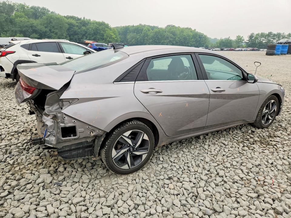 2023 Hyundai Elantra VIN KMHLN4AJ4PU046975 COPART salvage auction — REAR END, NJ - CERT OF TITLE-SALVAGE, sold $2,600 on 2026-07-27 (photo 3)