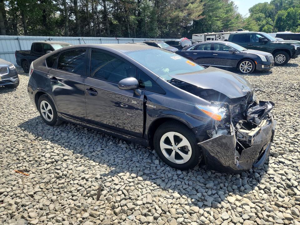 2013 Toyota Prius VIN JTDKN3DU3D1637389 COPART salvage auction — FRONT END, Nj - Cert Of Title-Salvage, sold $1,200 on 2026-07-13 (photo 4)