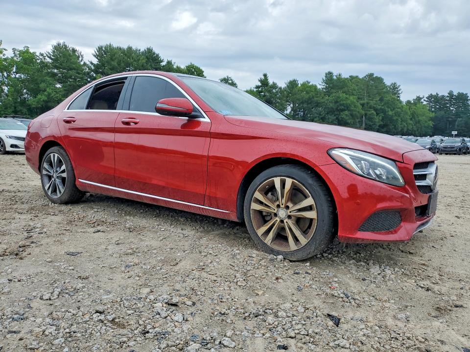 2016 Mercedes-benz C-klasse VIN WDDWF4KB7GR158328 COPART salvage auction — FRONT END, MA - CERT OF TITLE-RECONSTRCTD COLL, sold $3,100 on 2026-08-06 (photo 4)