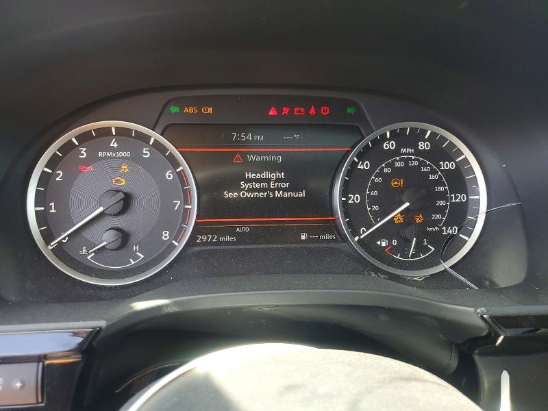 2025 Infiniti Qx60 VIN 5N1AL1ES0SC331122 COPART salvage auction — FRONT END, Nj - Cert Of Title-Salvage, sold $3,500 on 2026-07-09 (photo 9)