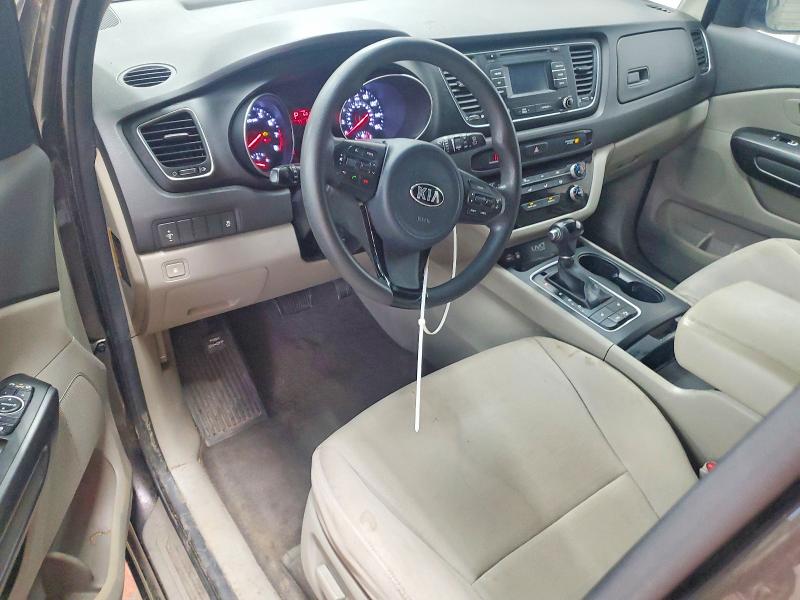 2015 Kia SEDONA VIN KNDMB5C1XF6022395 COPART salvage auction — NORMAL WEAR, Nc - Dealer Only Clean Title, sold $825 on 2026-07-15 (photo 8)