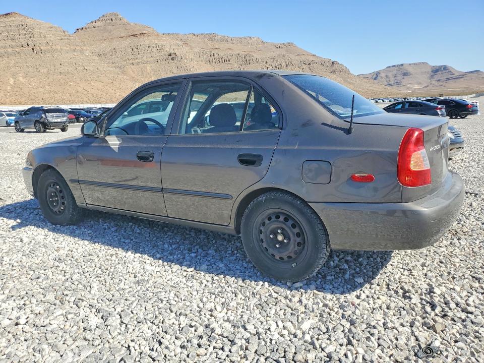 2002 Hyundai Accent VIN KMHCG45C92U395418 COPART salvage auction — FRONT END, Nv - Salvage Title, sold $500 on 2026-07-27 (photo 2)