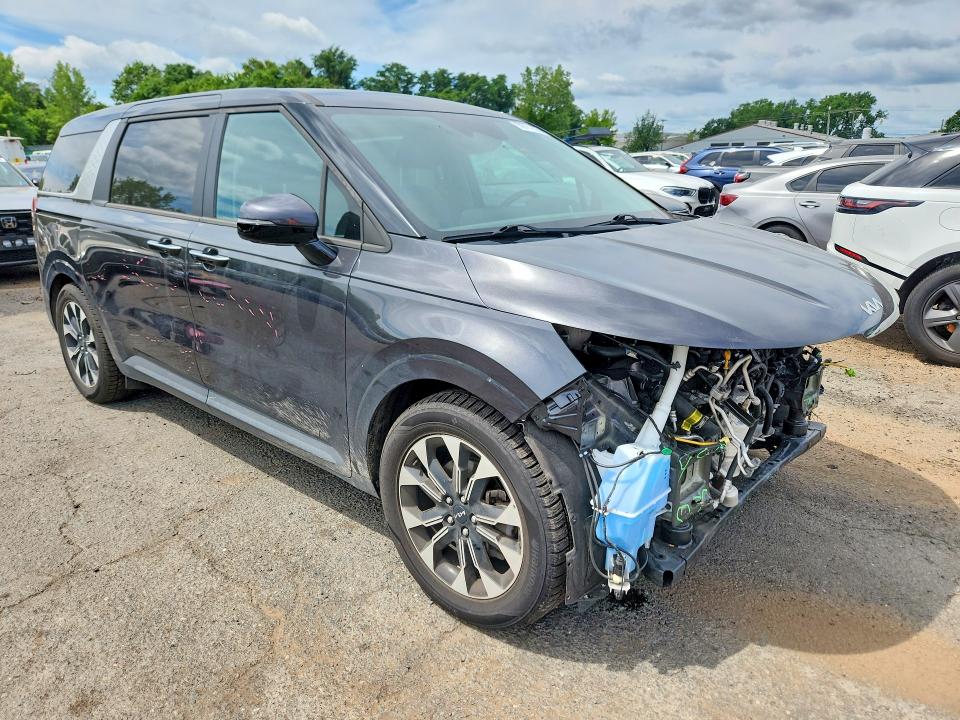 2022 Kia Carnival VIN KNDNC5H35N6093398 COPART salvage auction — FRONT END, Ct - Cert Of Title-Salvage, sold $7,600 on 2026-07-31 (photo 4)