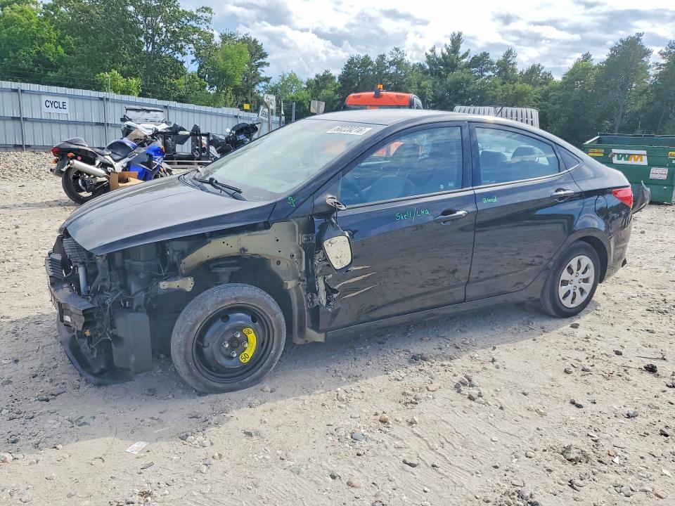 2017 Hyundai Accent VIN KMHCT4AE2HU312570 COPART salvage auction — FRONT END, Ct - Cert Of Title-Salvage, sold $450 on 2026-07-15 (photo 1)