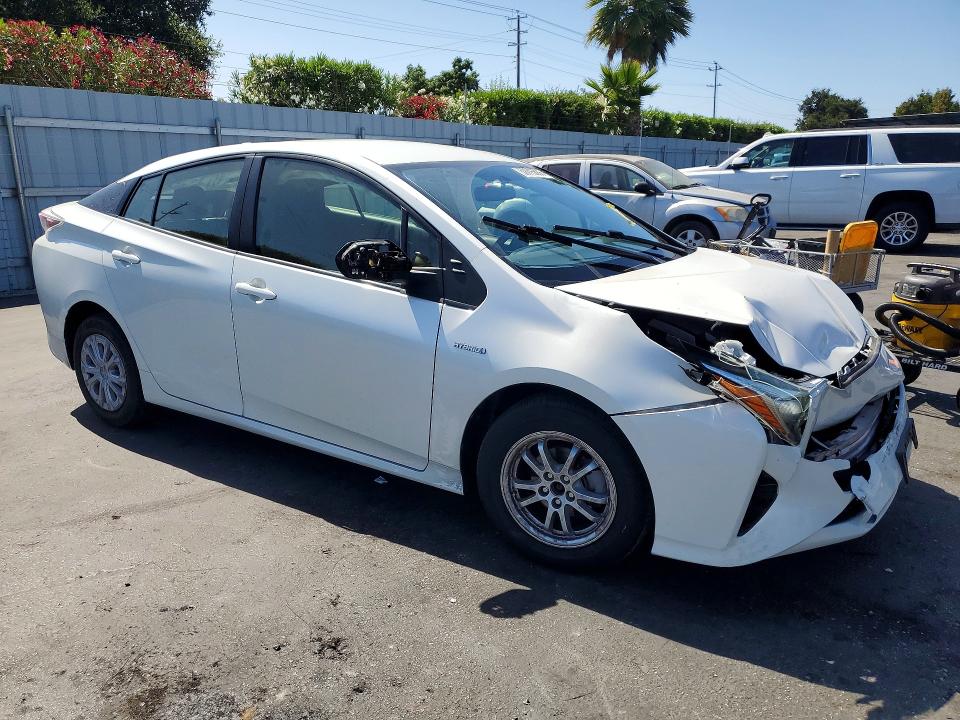 2016 Toyota Prius VIN JTDKBRFU7G3523669 COPART salvage auction — FRONT END, Ca - Salvage Certificate, sold $900 on 2026-07-30 (photo 4)
