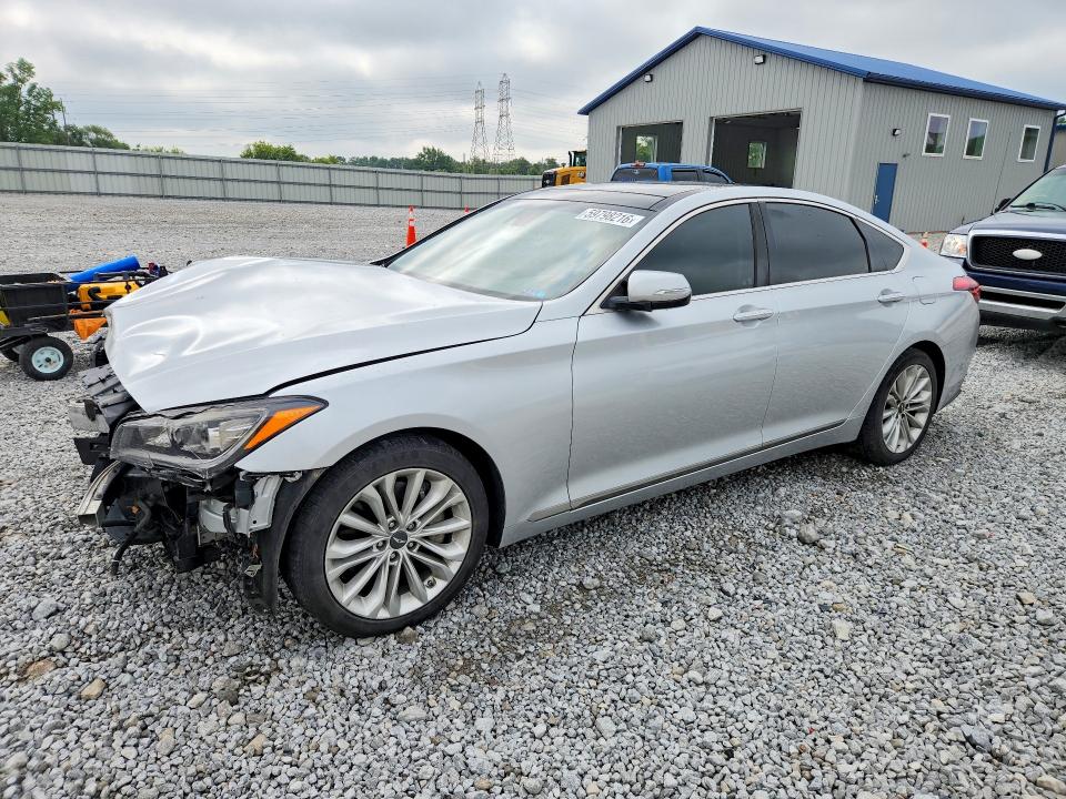 2015 Hyundai VIN KMHGN4JEXFU039113 COPART salvage auction — FRONT END, Oh - Cert Of Title-Salvage, sold $2,200 on 2026-07-14 (photo 1)