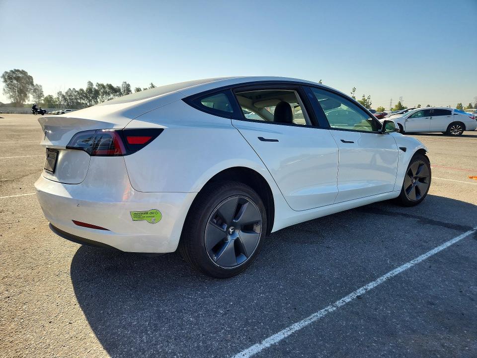 2023 Tesla Model 3 VIN 5YJ3E1EA3PF555543 COPART salvage auction — FRONT END, Ca - Salvage Certificate, sold $6,200 on 2026-07-16 (photo 3)