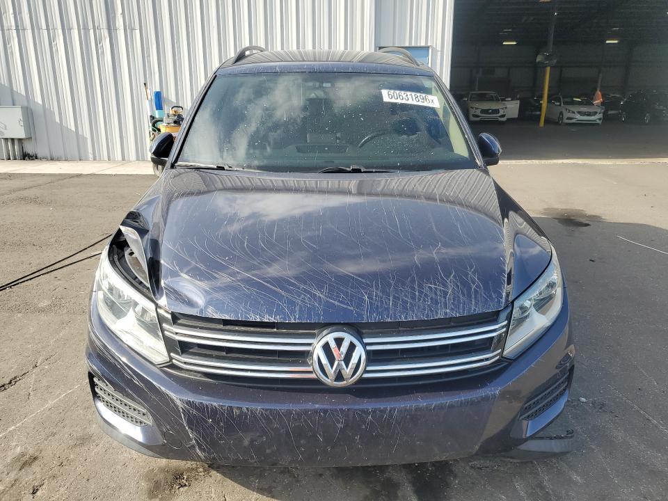 2016 Volkswagen Tiguan VIN WVGAV7AX1GW539109 COPART salvage auction — FRONT END, Fl - Cert Of Title Slvg Rebuildable, sold $1,000 on 2026-07-22 (photo 5)
