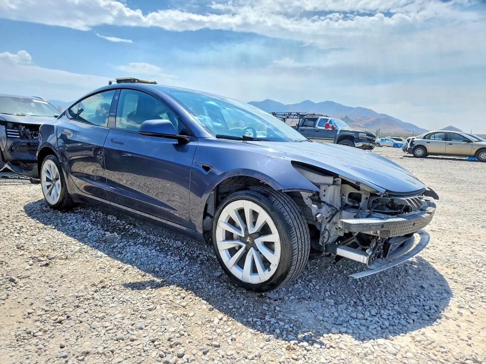 2023 Tesla Model 3 VIN 5YJ3E1EA7PF454554 COPART salvage auction — ALL OVER, Ut - Certificate Of Title, sold $125 on 2026-07-22 (photo 4)