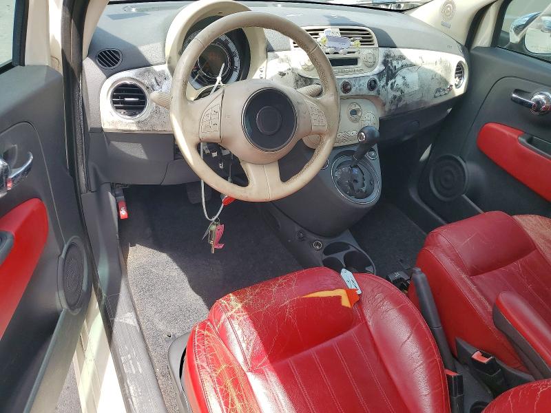 2012 Fiat 500 VIN 3C3CFFER4CT202020 COPART salvage auction — MINOR DENT/SCRATCHES, Tn - Salvage Certificate, sold $150 on 2026-08-03 (photo 8)