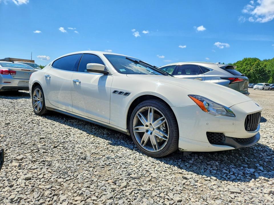 2014 Maserati Quattroporte VIN ZAM56RRA8E1076454 COPART salvage auction — FRONT END, Ma - Cert Of Title-Reconstrctd Coll, sold $475 on 2026-07-30 (photo 4)