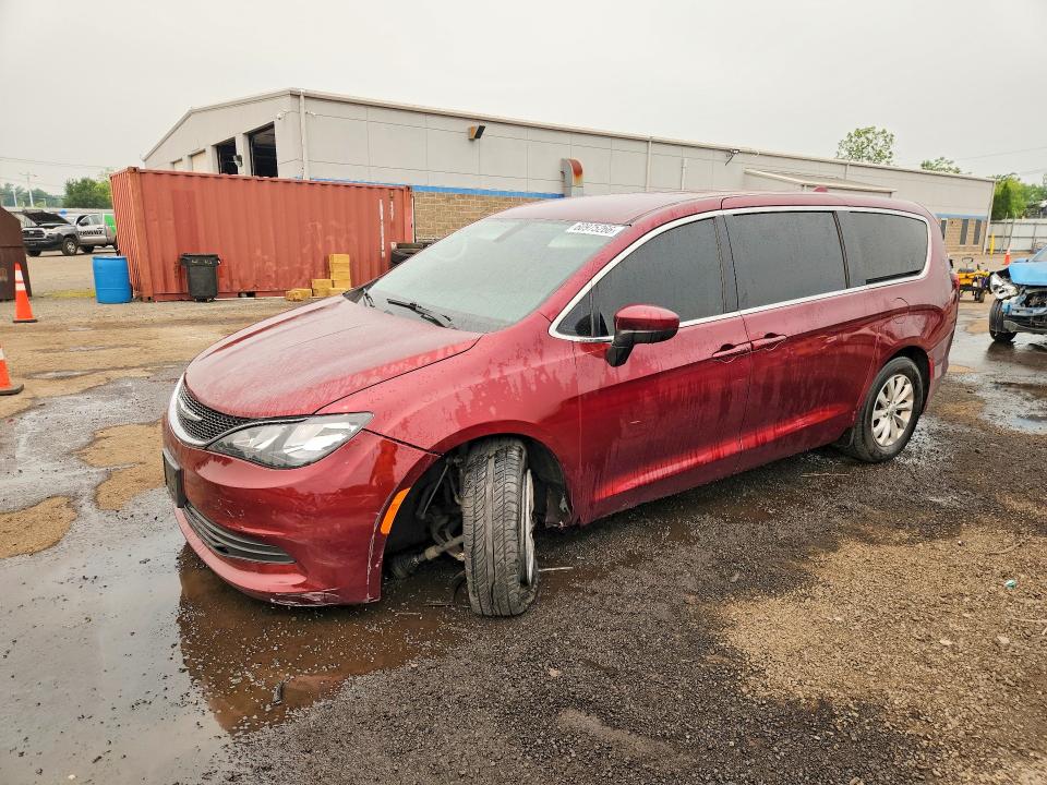 2017 Chrysler Pacifica VIN 2C4RC1DG4HR676836 COPART salvage auction — FRONT END, Ct - Cert Of Title-Salvage, sold $525 on 2026-07-28 (photo 1)