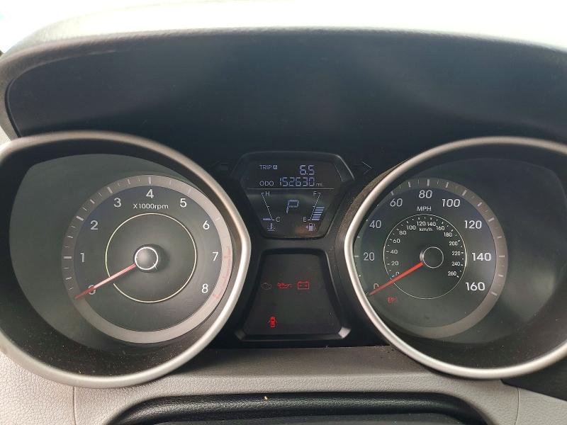 2013 Hyundai Elantra VIN KMHDH4AE5DU518899 COPART salvage auction — WATER/FLOOD, Tx - Salvage Title-Flood Damage, sold $525 on 2026-07-30 (photo 9)