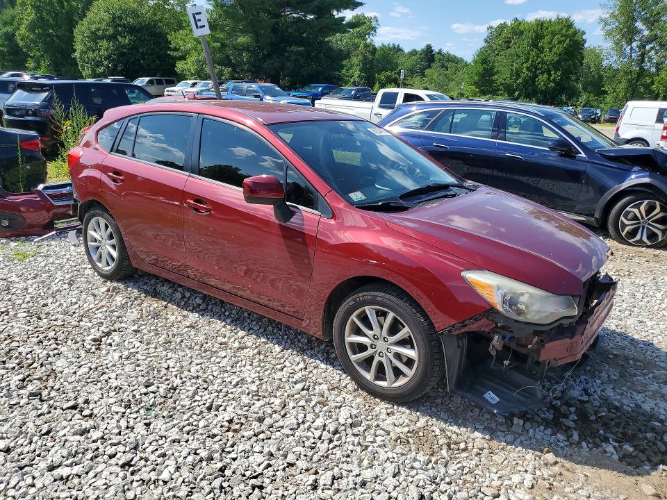 2013 Subaru Impreza VIN JF1GPAC60D2889933 COPART salvage auction — FRONT END, Ma - Cert Of Title-Reconstrctd Coll, sold $125 on 2026-07-30 (photo 4)