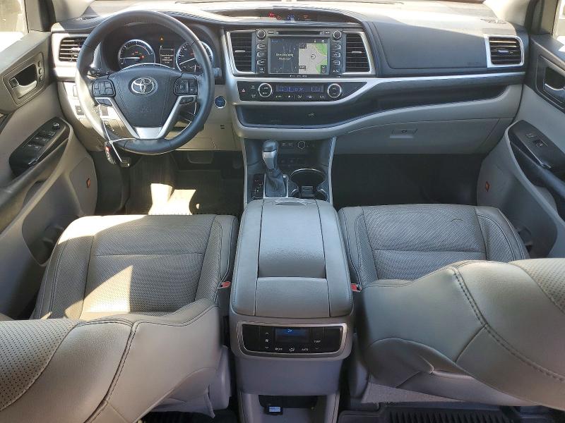 2017 Toyota Highlander VIN 5TDDGRFH2HS023366 COPART salvage auction — FRONT END, CA - SALVAGE CERTIFICATE, sold $5,200 on 2026-07-31 (photo 8)