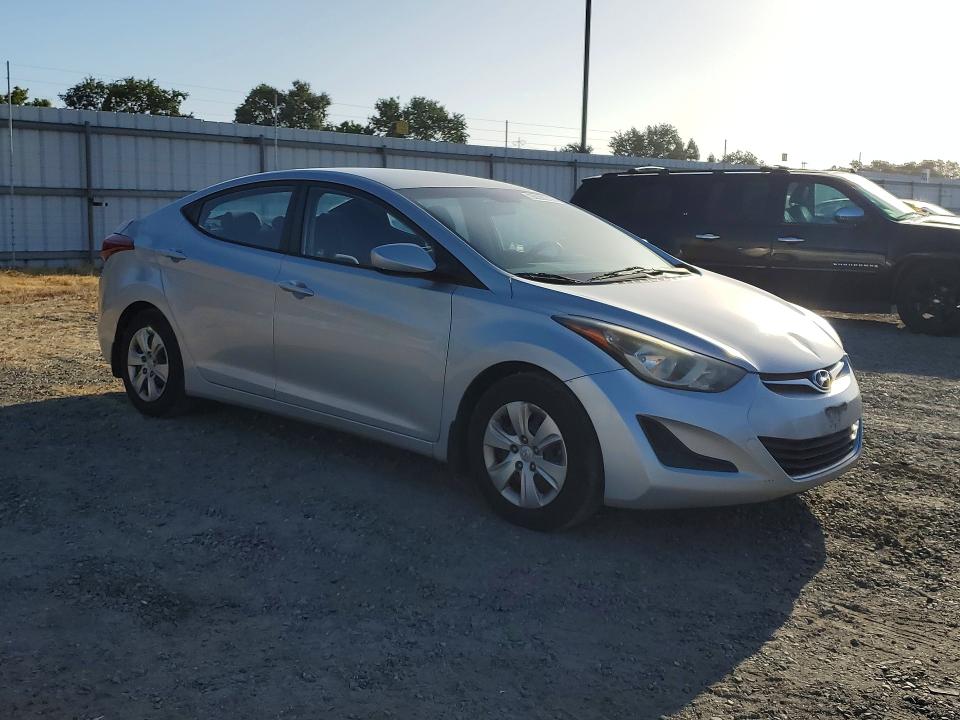 2016 Hyundai Elantra VIN KMHDH4AE8GU491007 COPART salvage auction — REAR END, Ca - Dlr/Dis/Exp Only Salvage Title, sold $1,250 on 2026-07-07 (photo 4)